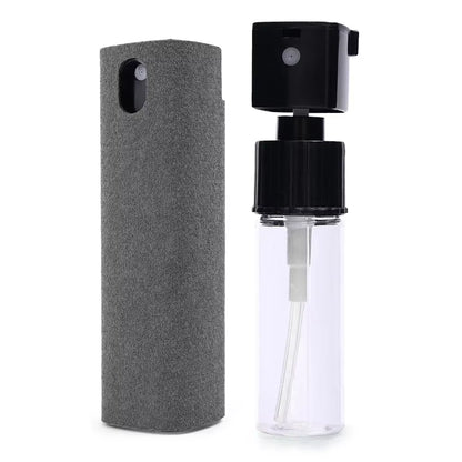 2 in 1 Screen Cleaner Spray Bottle Multifunction Mobile Phone Tablet PC Laptop Screen Dust Remover Microfiber Wiper Cleaner Tool