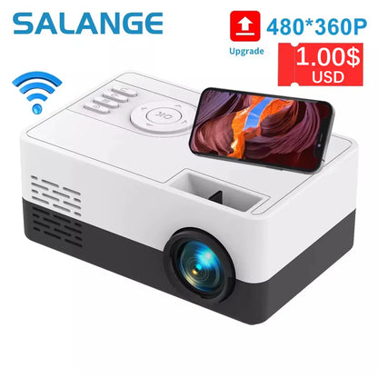 Mini Projector J15 Pro, 480*360 Support 1080P USB Mini Beamer for Phone Smartphone Home Theater Kids Gift PK YG300