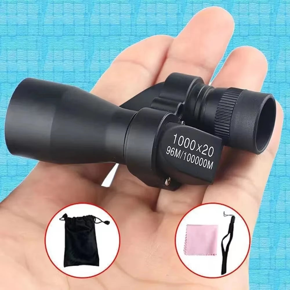 Portable HD Mini Pocket Portable Metal Telescope Single-Barrel High-Powered Telescope Outdoor Hunting Camping Mountaineering