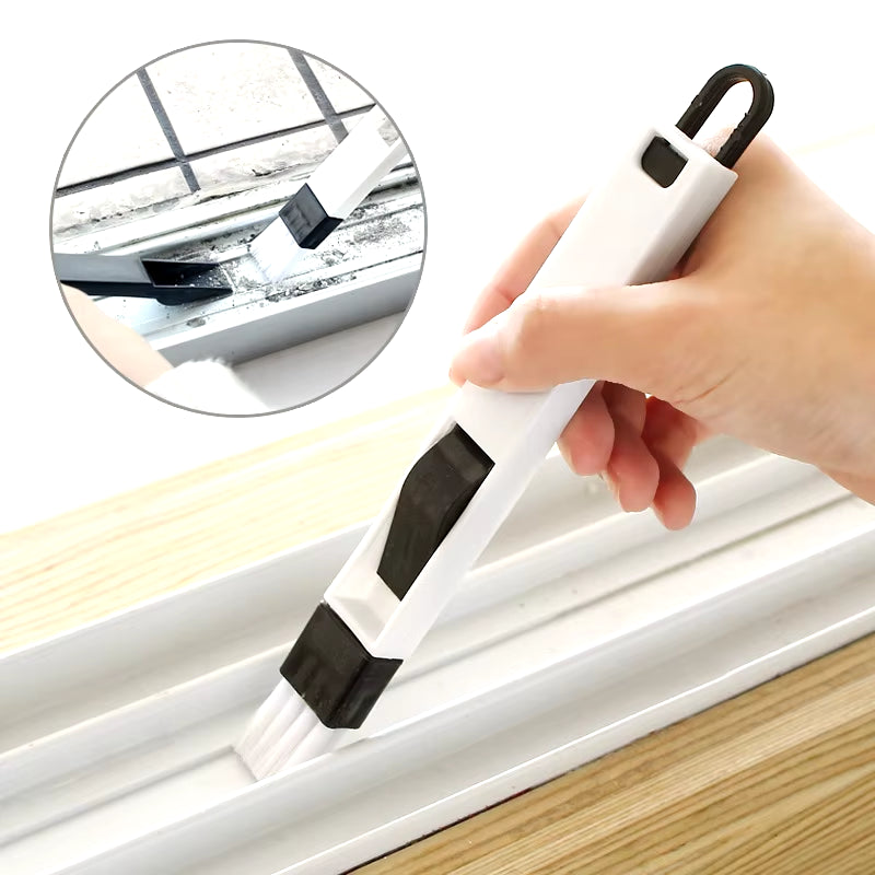 1Pc/Lot Multifunction Computer Window Cleaning Brush Window Groove Keyboard Cleaner Nook Cranny Dust Shovel Window Track Cleaner