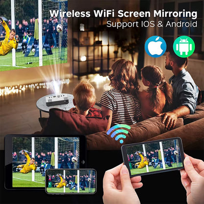 Mini Projector J15 Pro, 480*360 Support 1080P USB Mini Beamer for Phone Smartphone Home Theater Kids Gift PK YG300