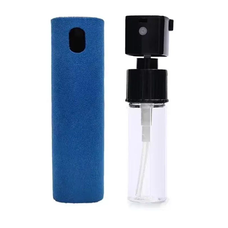 2 in 1 Screen Cleaner Spray Bottle Multifunction Mobile Phone Tablet PC Laptop Screen Dust Remover Microfiber Wiper Cleaner Tool