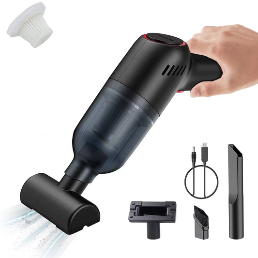 3 in 1 Compressed Air Duster Cordless Dust Blower Rechargeable Blow and Suck Vacuum Cleaner Electric for Computer Keyboard Sofa